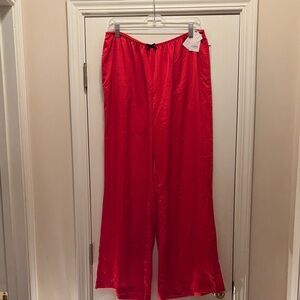 NWT Auden Silk Wide Leg Pajama Pants